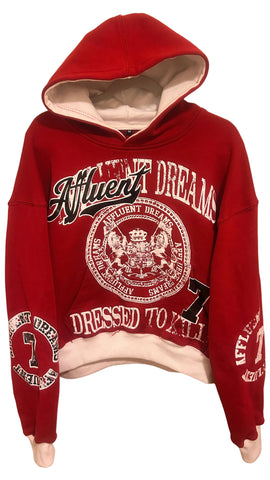 Affluent Dreams Pullover Hoodie Red